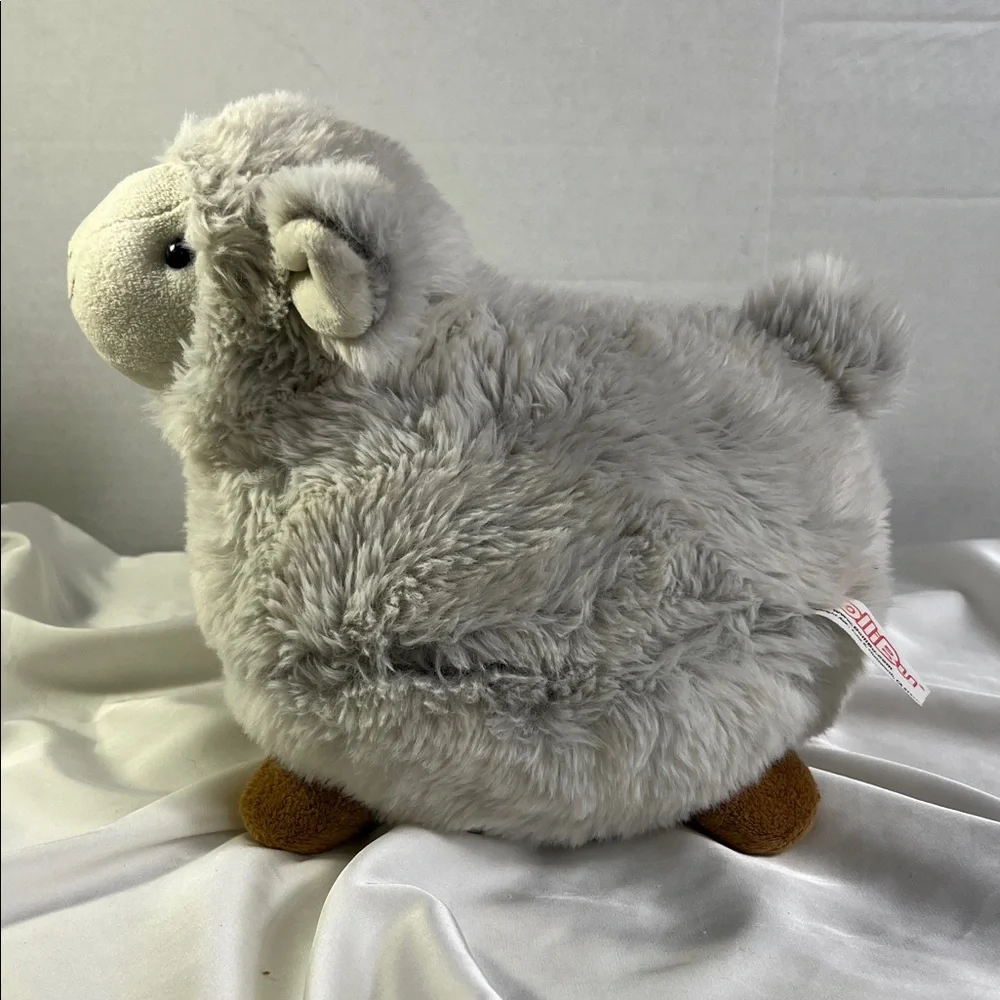 DOLLIBU Fluffy Gray Sheep‎ Plush Stuffed Animal Farm Decor Soft Adorable